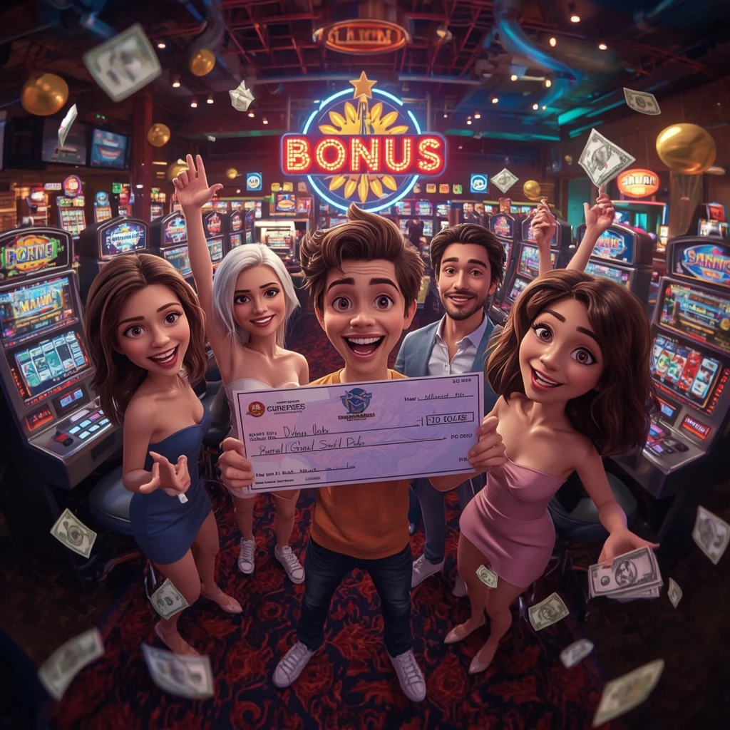 bonus dans les mains de l'homme au casino SCRATCHMANIA CASINO